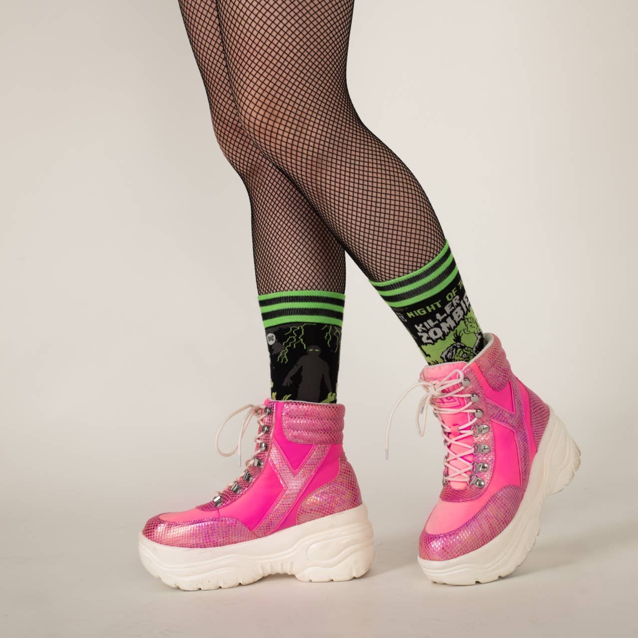 Night of the Killer Zombies Crew Socks - Angel's House of Design Co.