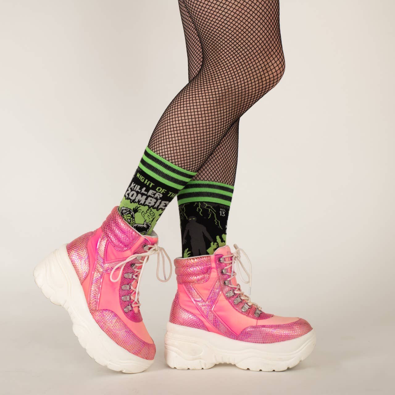 Night of the Killer Zombies Crew Socks - Angel's House of Design Co.