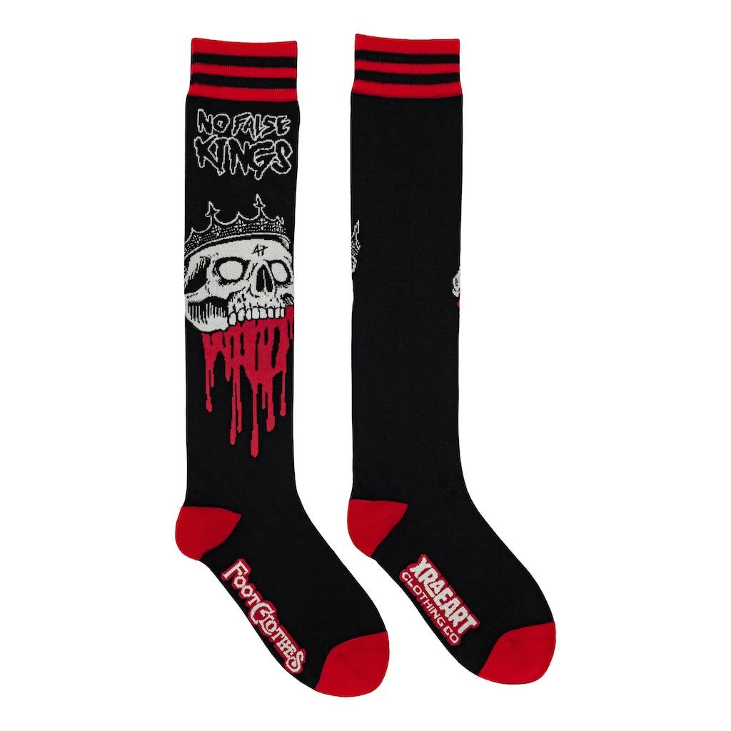 No False Kings Knee High Socks - Angel's House of Design Co.