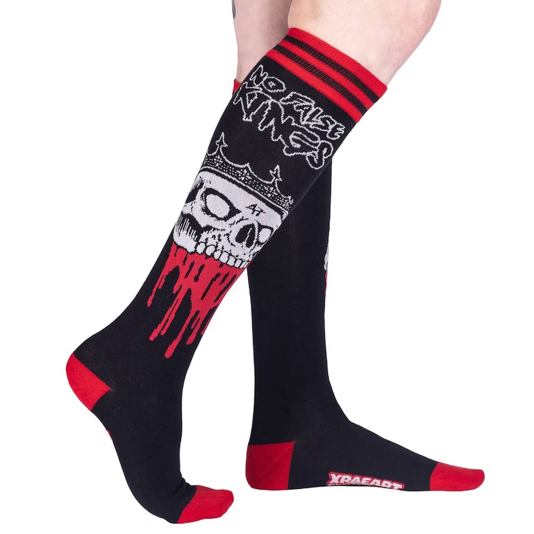 No False Kings Knee High Socks - Angel's House of Design Co.