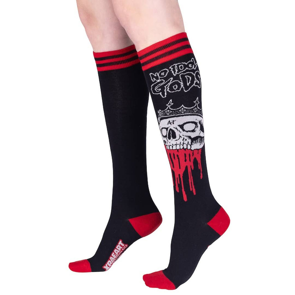 No False Kings Knee High Socks - Angel's House of Design Co.