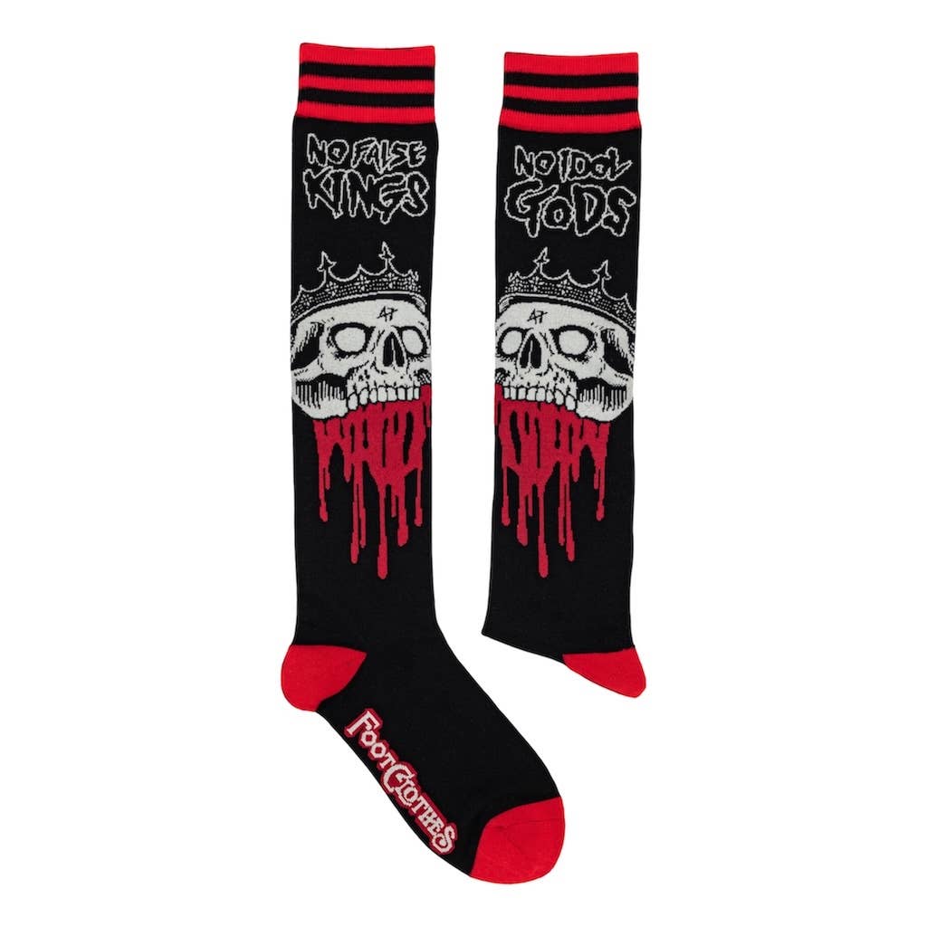 No False Kings Knee High Socks - Angel's House of Design Co.