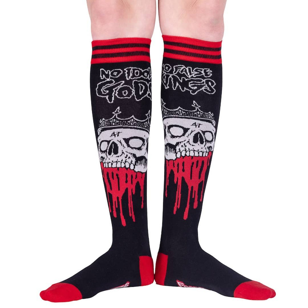 No False Kings Knee High Socks - Angel's House of Design Co.