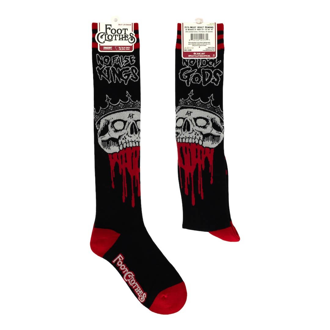 No False Kings Knee High Socks - Angel's House of Design Co.