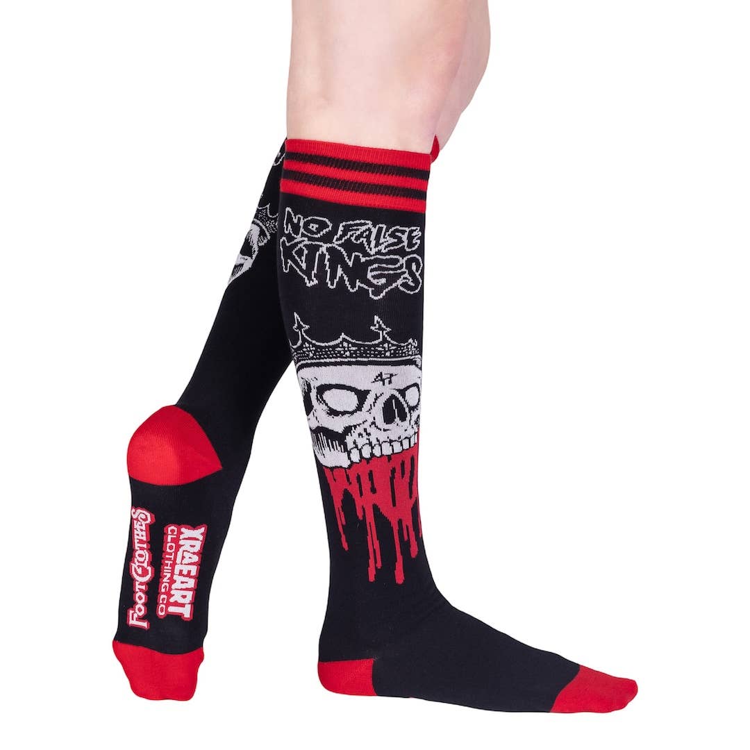 No False Kings Knee High Socks - Angel's House of Design Co.
