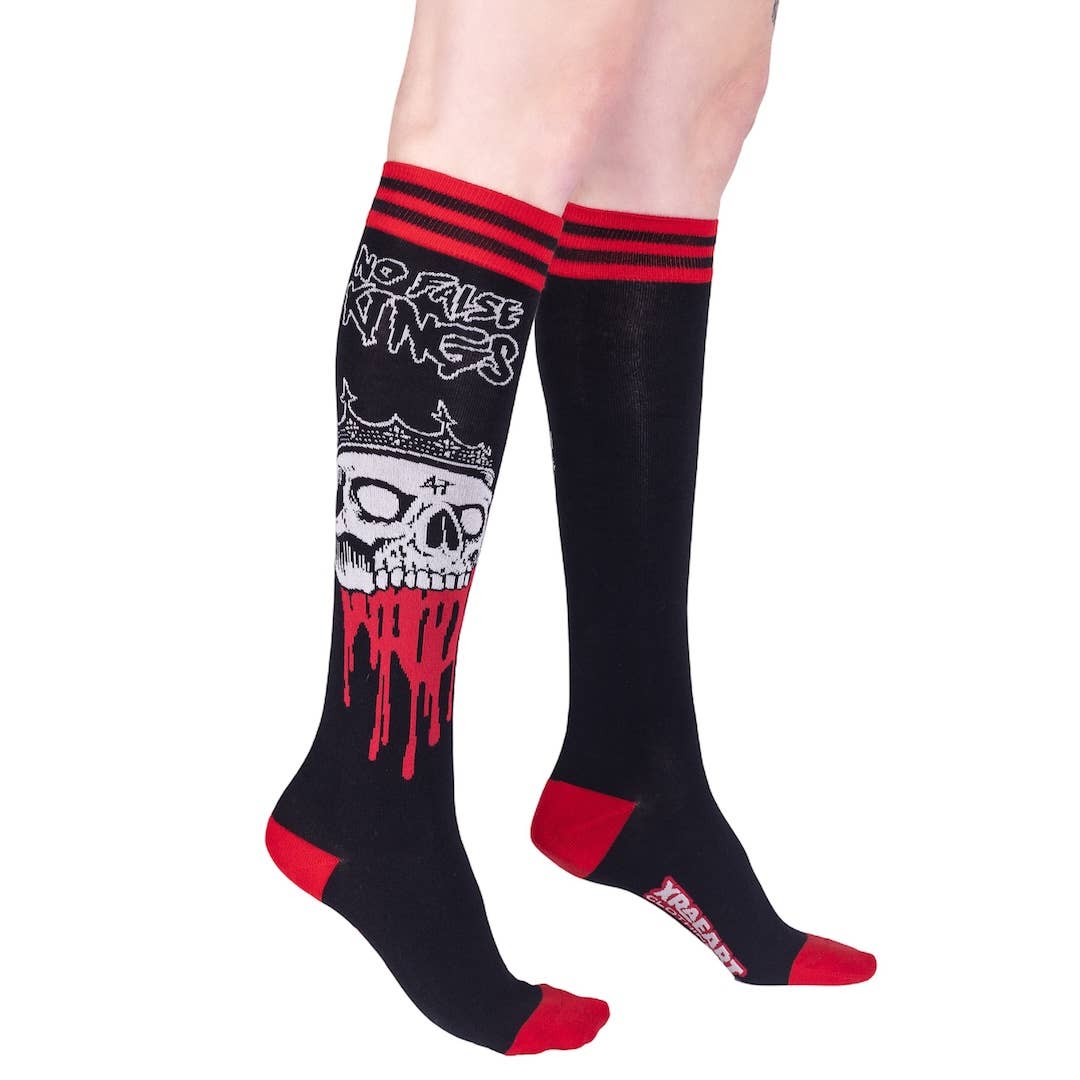 No False Kings Knee High Socks - Angel's House of Design Co.