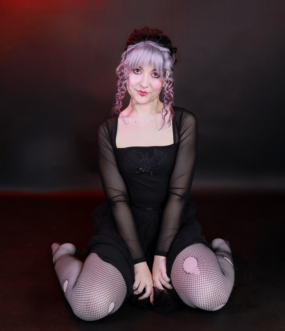 Nocturnal Bat Mesh Top - Angel's House of Design Co.