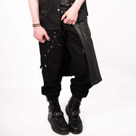 Black Cargo Tri-Trim Jeans