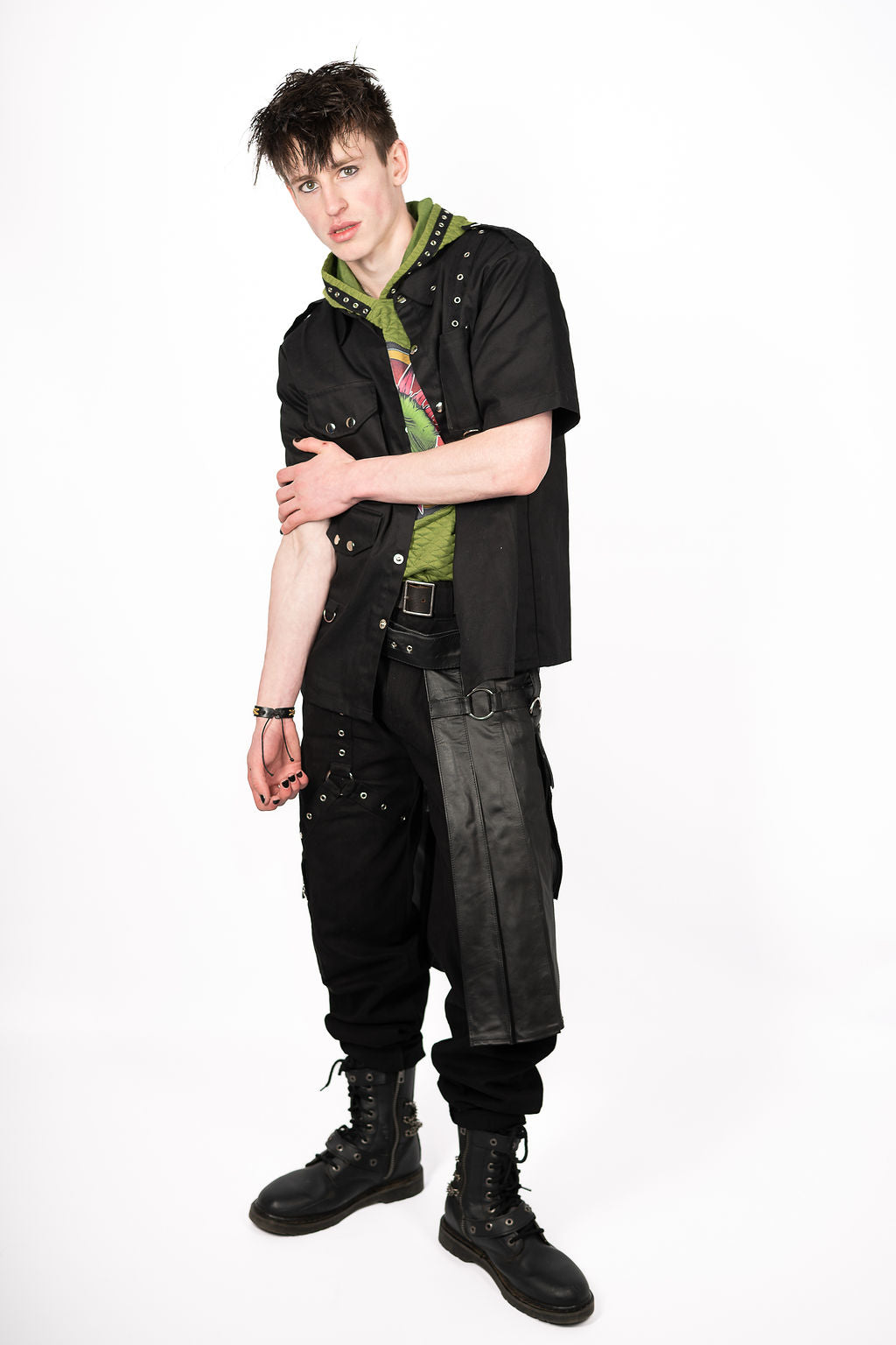Black Cargo Tri-Trim Jeans