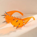 Orange Cyber Punk Spiked Sunglasses - Angel's House of Design Co.