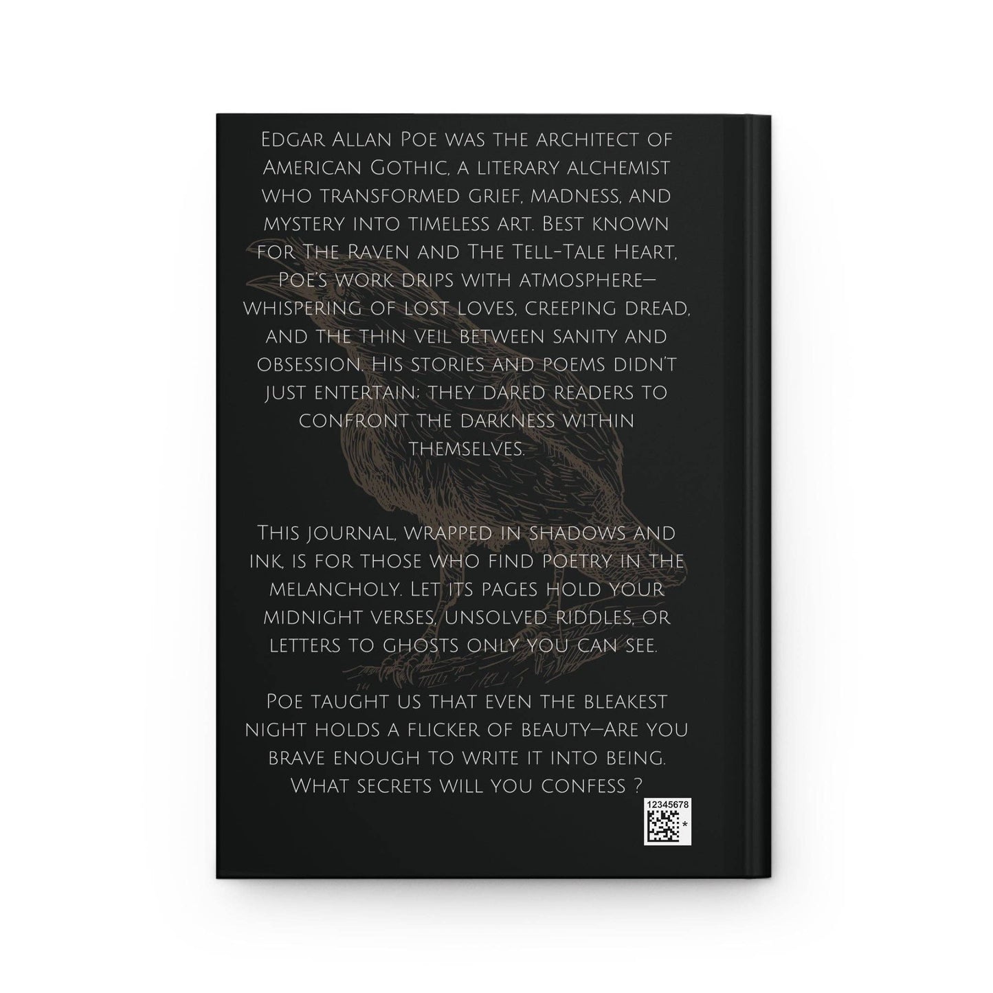 Edgar Allan Poe Raven Hardcover Journal