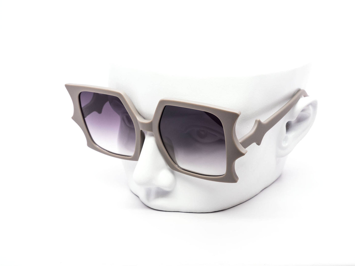 Unique Oversized Bat Flare Festival Sunglasses