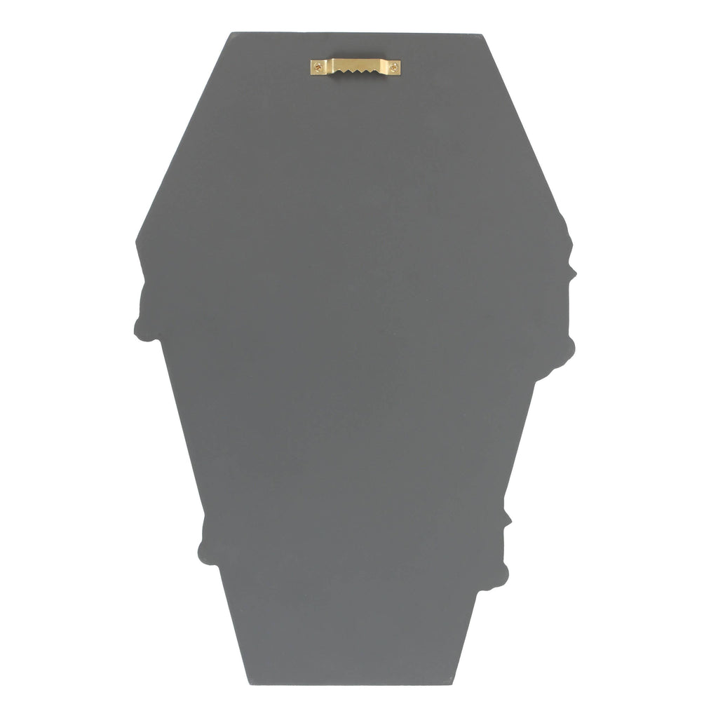 Gothic The Creepier the Better Coffin Shaped Sign