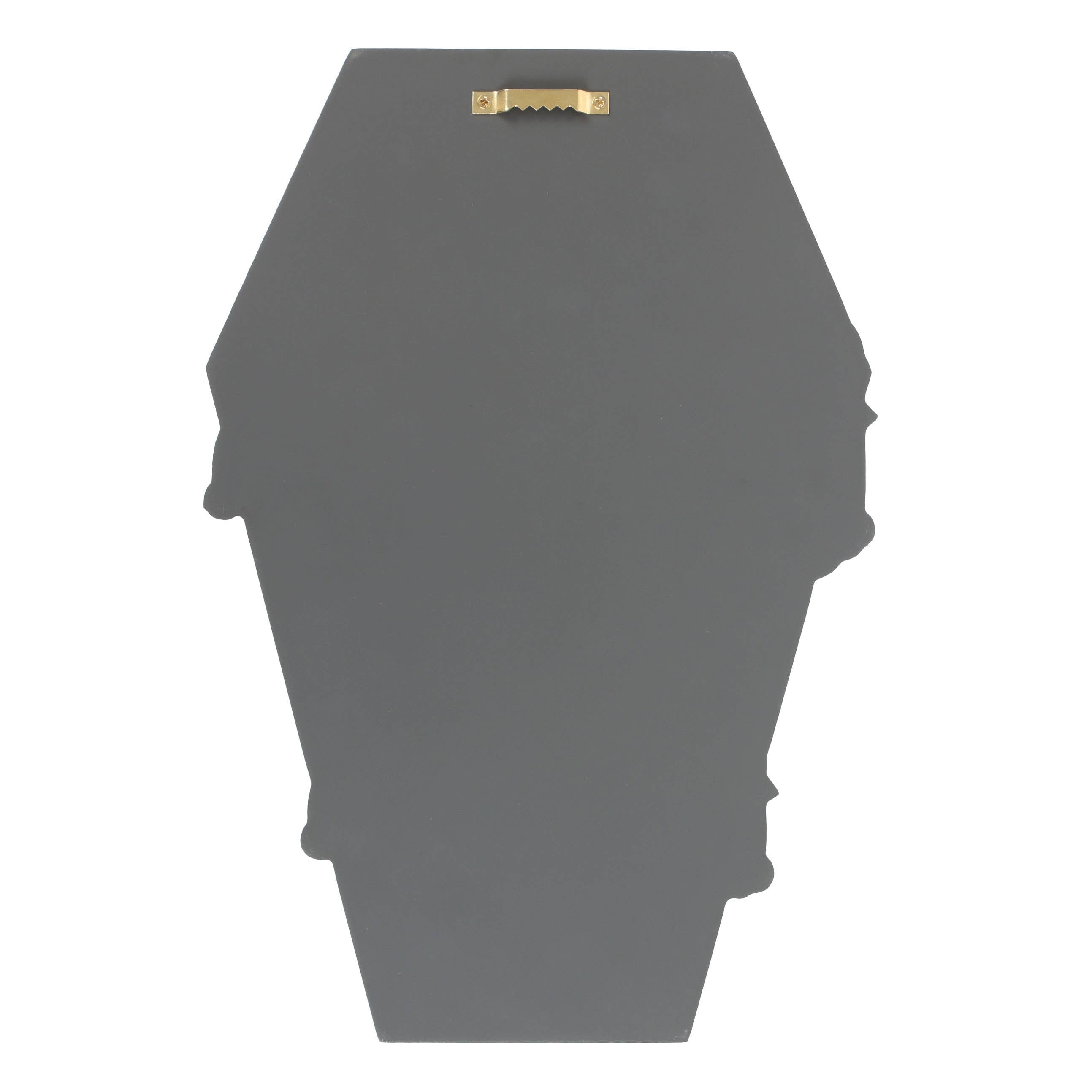 Gothic The Creepier the Better Coffin Shaped Sign