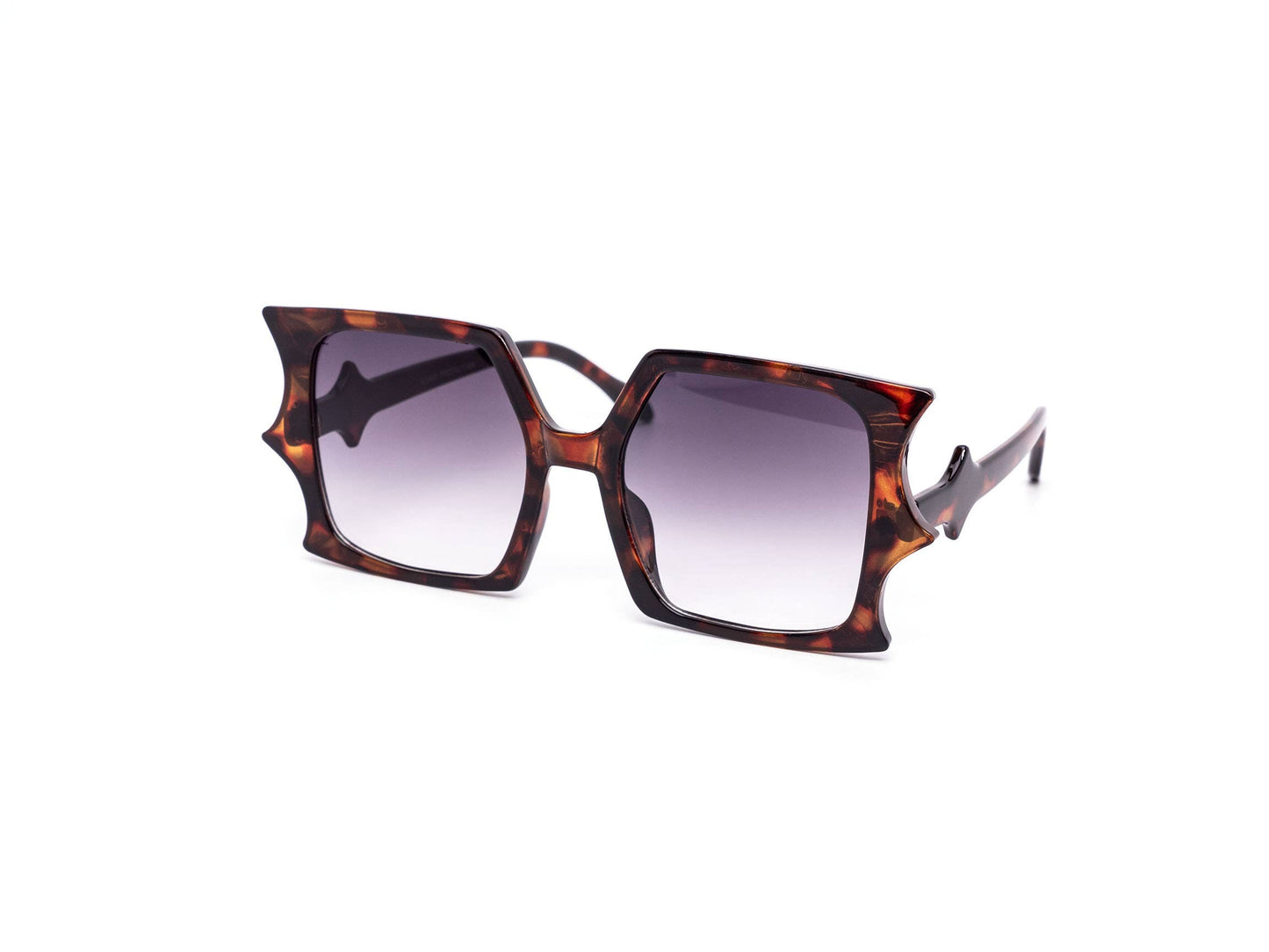 Unique Oversized Bat Flare Festival Sunglasses