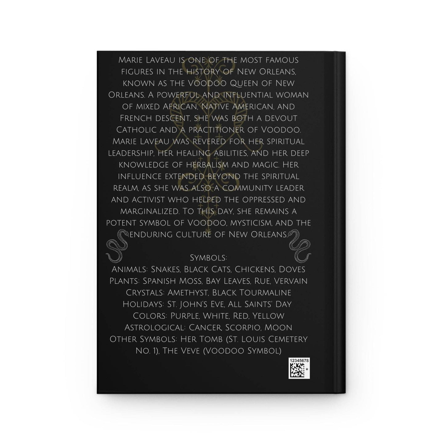 Marie Laveau Goddess Hardcover Journal