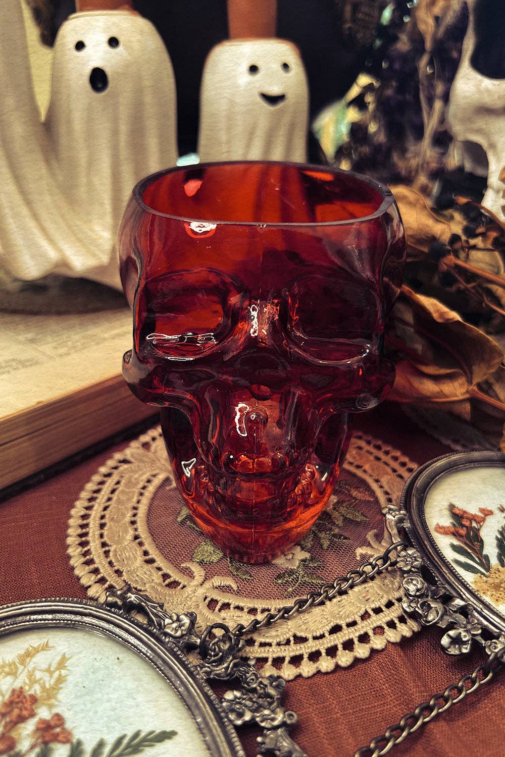 Skull Drinking Glass [BLOOD RED]