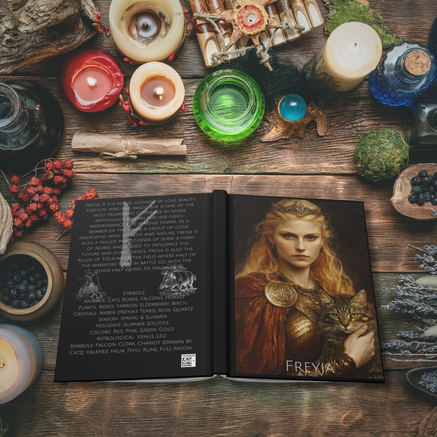 Freyja Norse Goddess Hardcover Journal