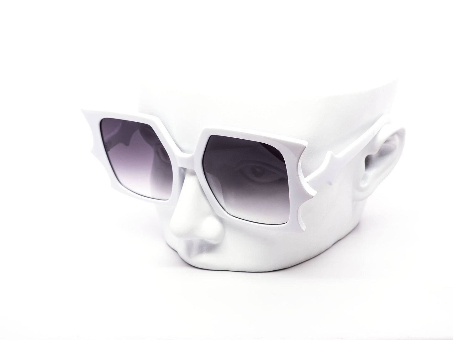 Unique Oversized Bat Flare Festival Sunglasses