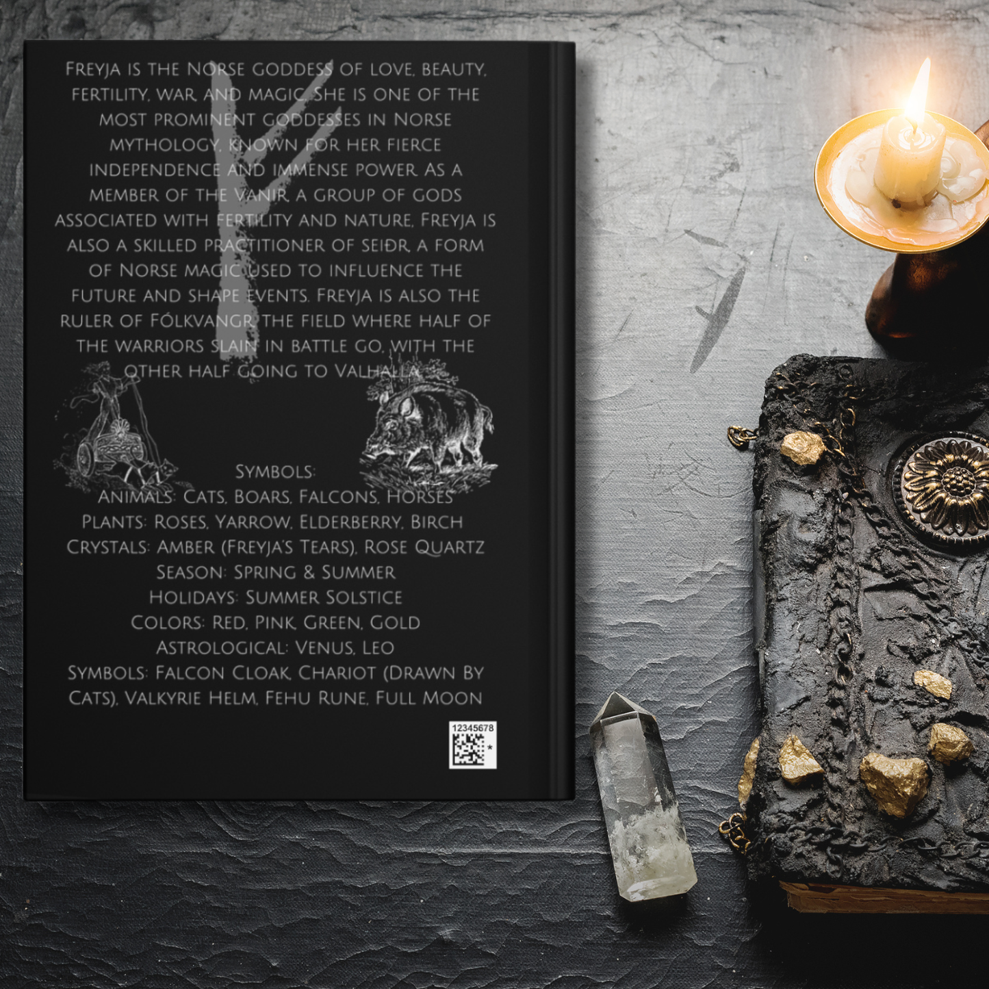 Freyja Norse Goddess Hardcover Journal