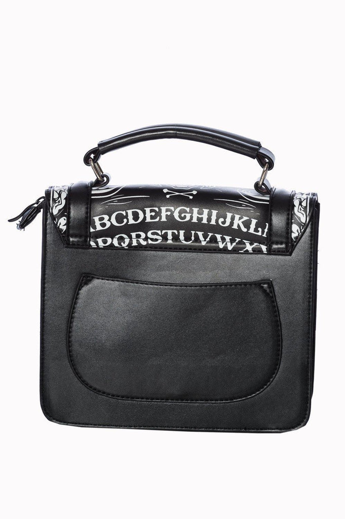 Women's Banned Ouija Satchel Bag (Black/White)