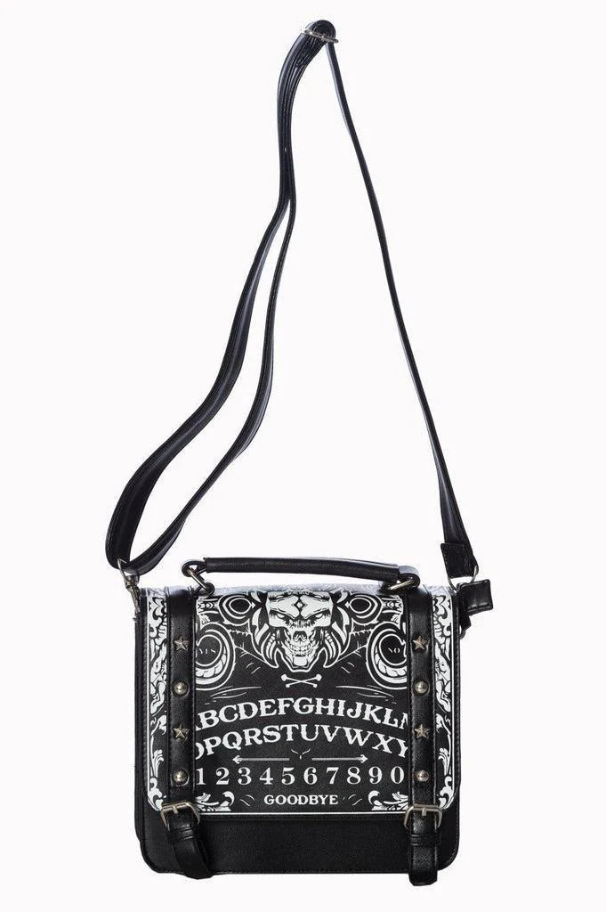Women's Banned Ouija Satchel Bag (Black/White)