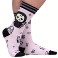 Pastel Goth Grim Reaper Crew Socks - Angel's House of Design Co.