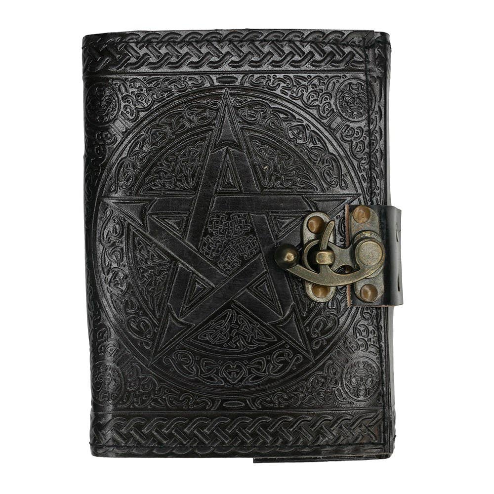 Pentagram Leather Journal - Angel's House of Design Co.