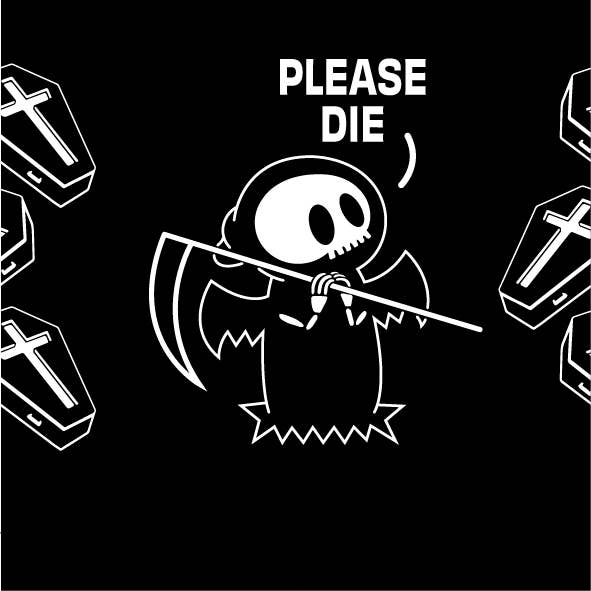 Please Die Crew Socks - Angel's House of Design Co.