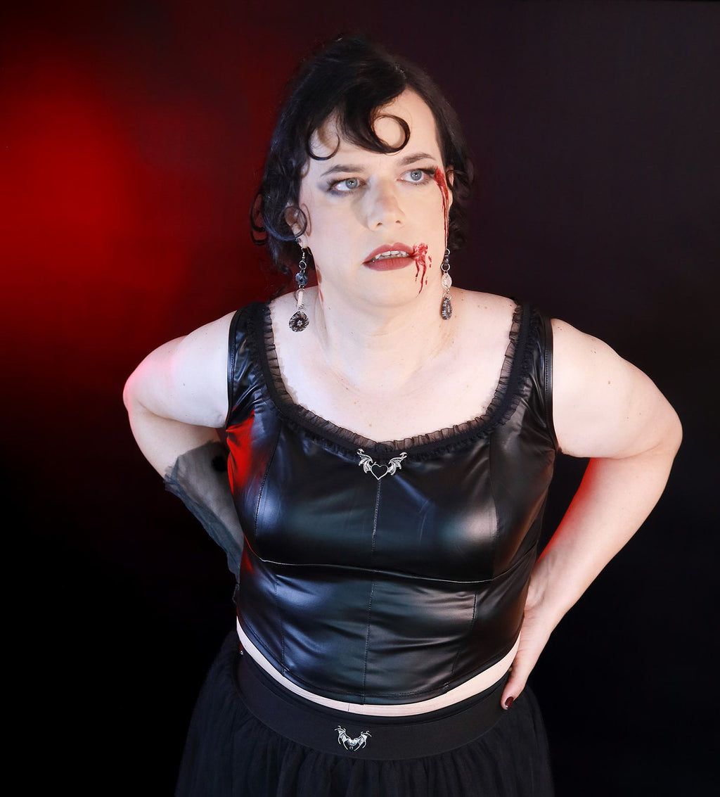 Plus Size Devilish Crop Top - Angel's House of Design Co.