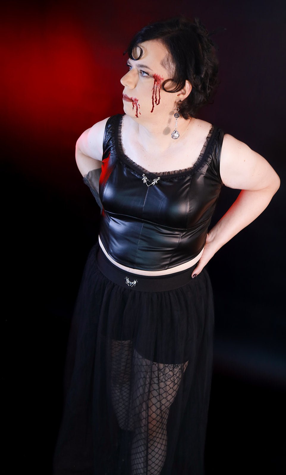 Plus Size Devilish Crop Top - Angel's House of Design Co.