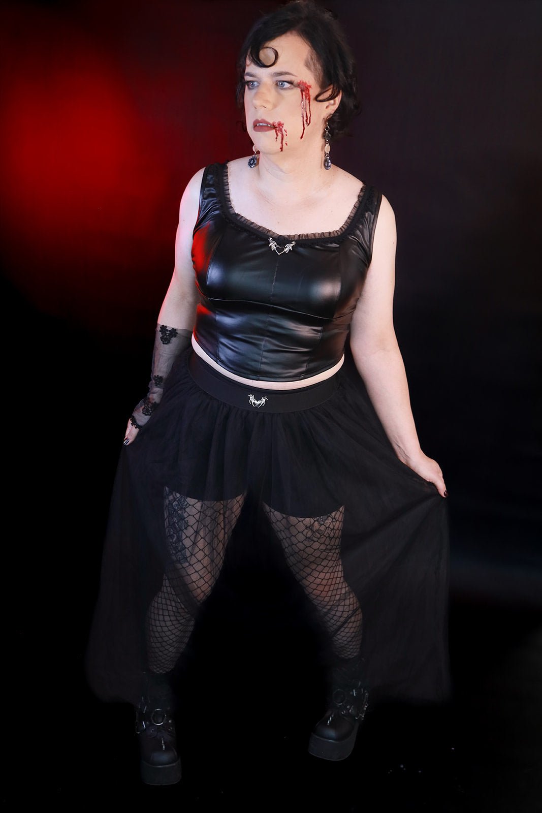 Plus Size Devilish Crop Top - Angel's House of Design Co.