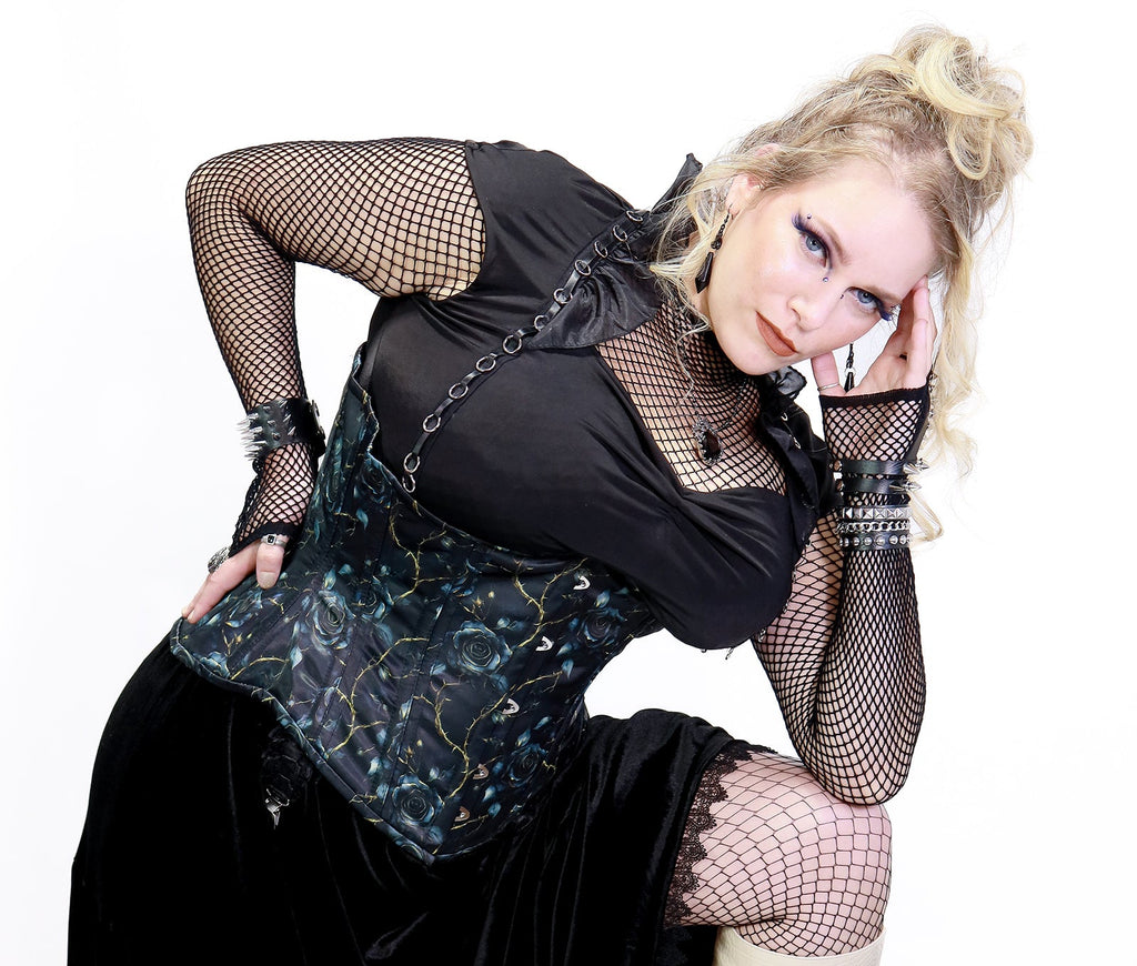 Plus Size O - Ring Ruffle Collar Shirt - Angel's House of Design Co.