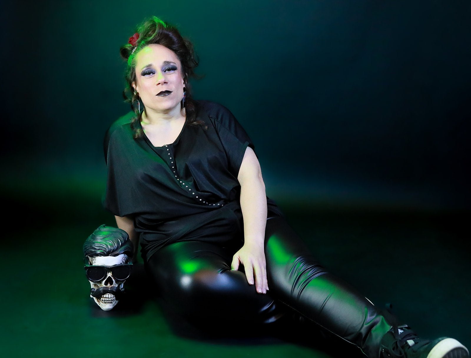 Plus Size Stretch PU leggings - Angel's House of Design Co.