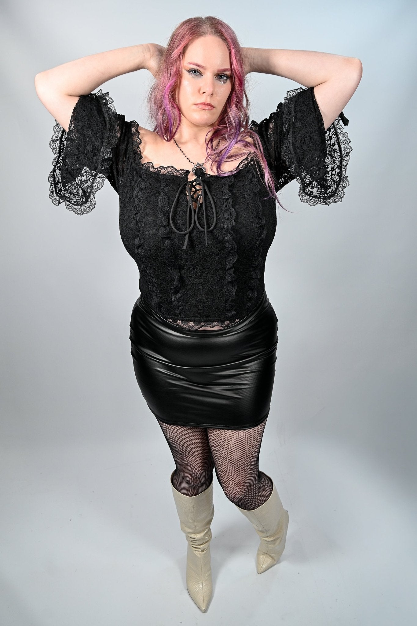Plus Size Witchy Woods Lace Top - Angel's House of Design Co.