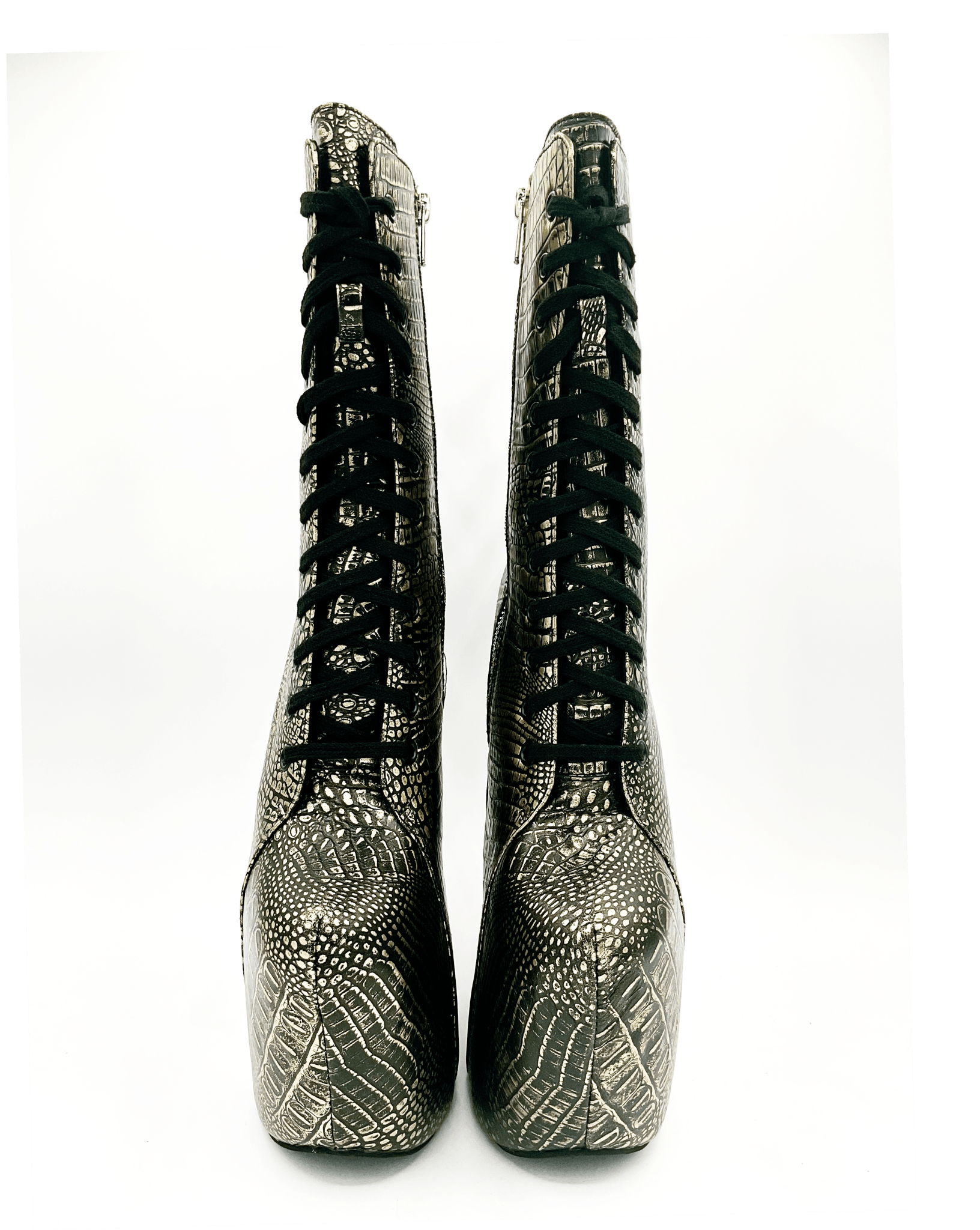 Prehistoric Gold Platform Boot - Angel's House of Design Co.