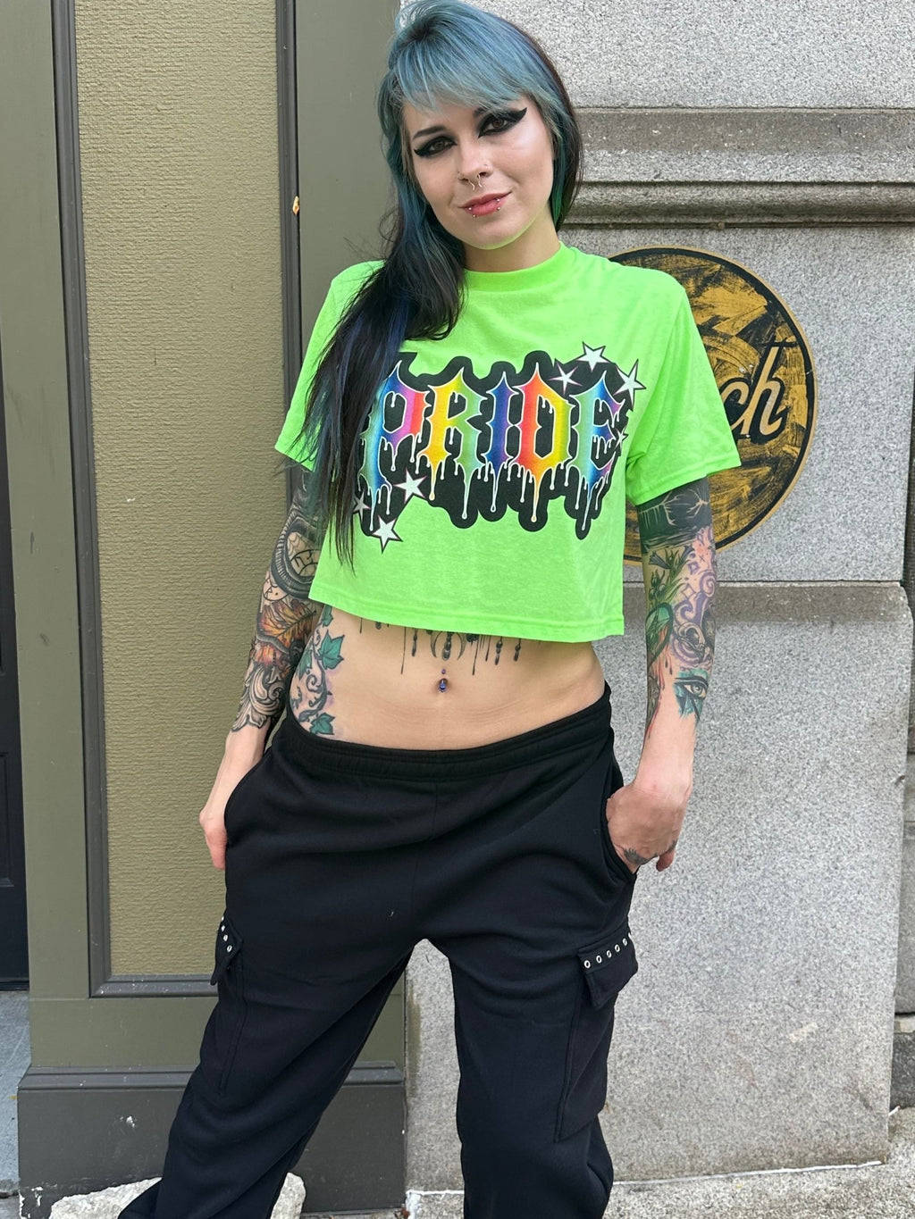 Pride 2026 Crop Green - Angel's House of Design Co.