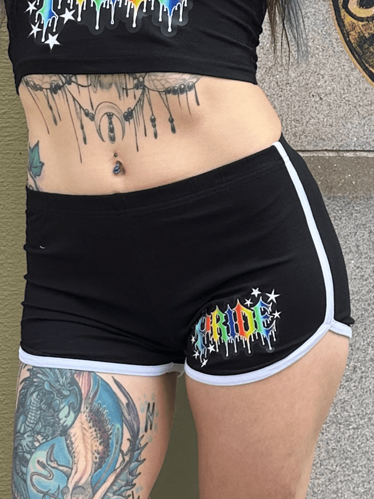Pride 2026 Retro shorts - Angel's House of Design Co.