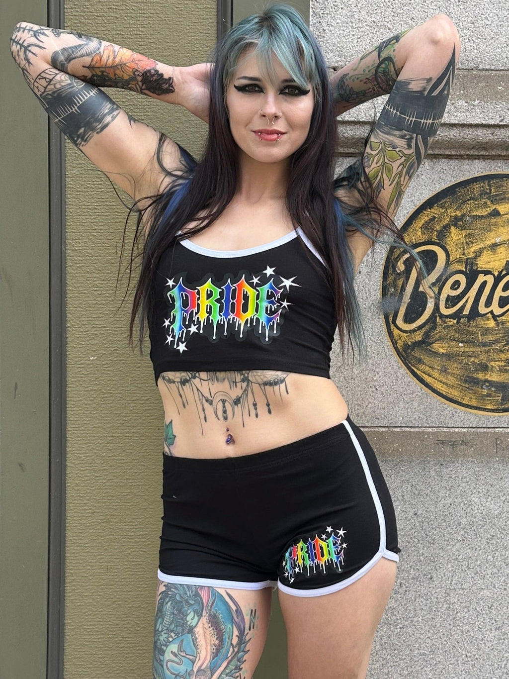 Pride 2026 Retro shorts - Angel's House of Design Co.