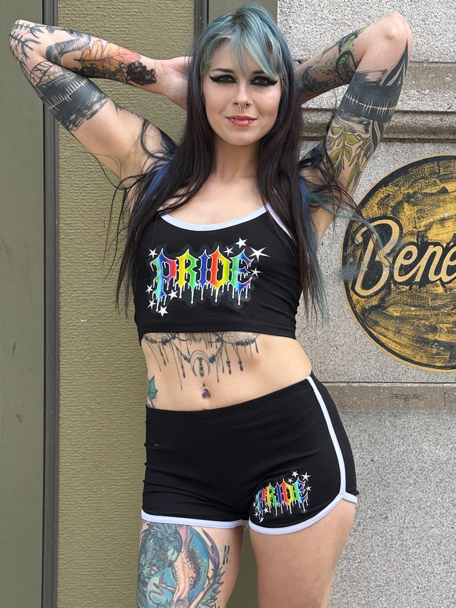 Pride 2026 Retro shorts - Angel's House of Design Co.