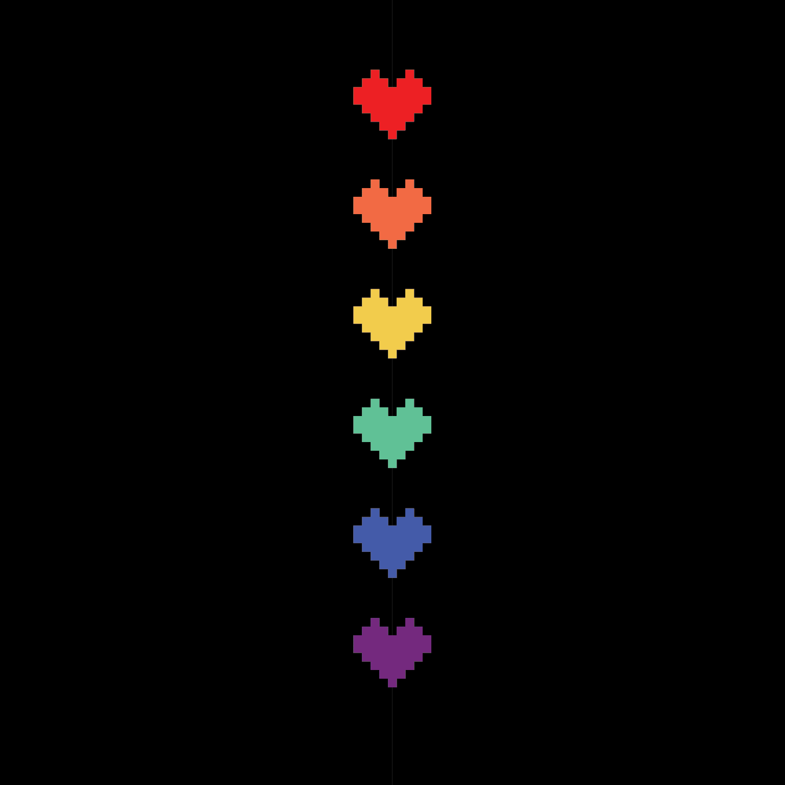 Pride Pixel Hearts Crew Socks - Angel's House of Design Co.