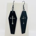 Punk Cross Vampire Coffin Earrings - GT - Angel's House of Design Co.