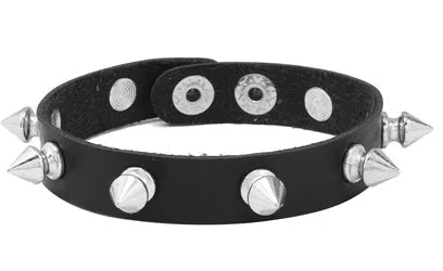 Punk Single Row Spike Cuff - Angel's House of Design Co.
