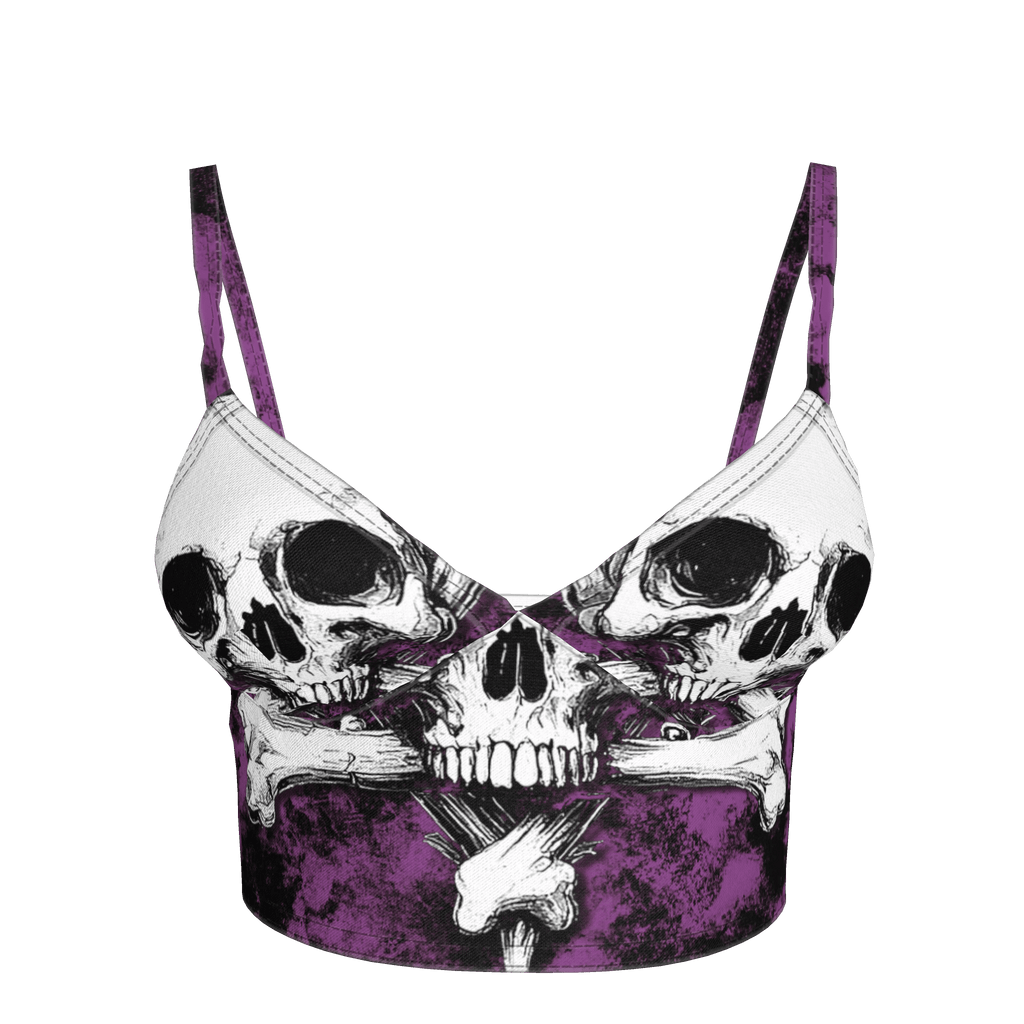 Purple Skeletitty Bralette - Angel's House of Design Co.