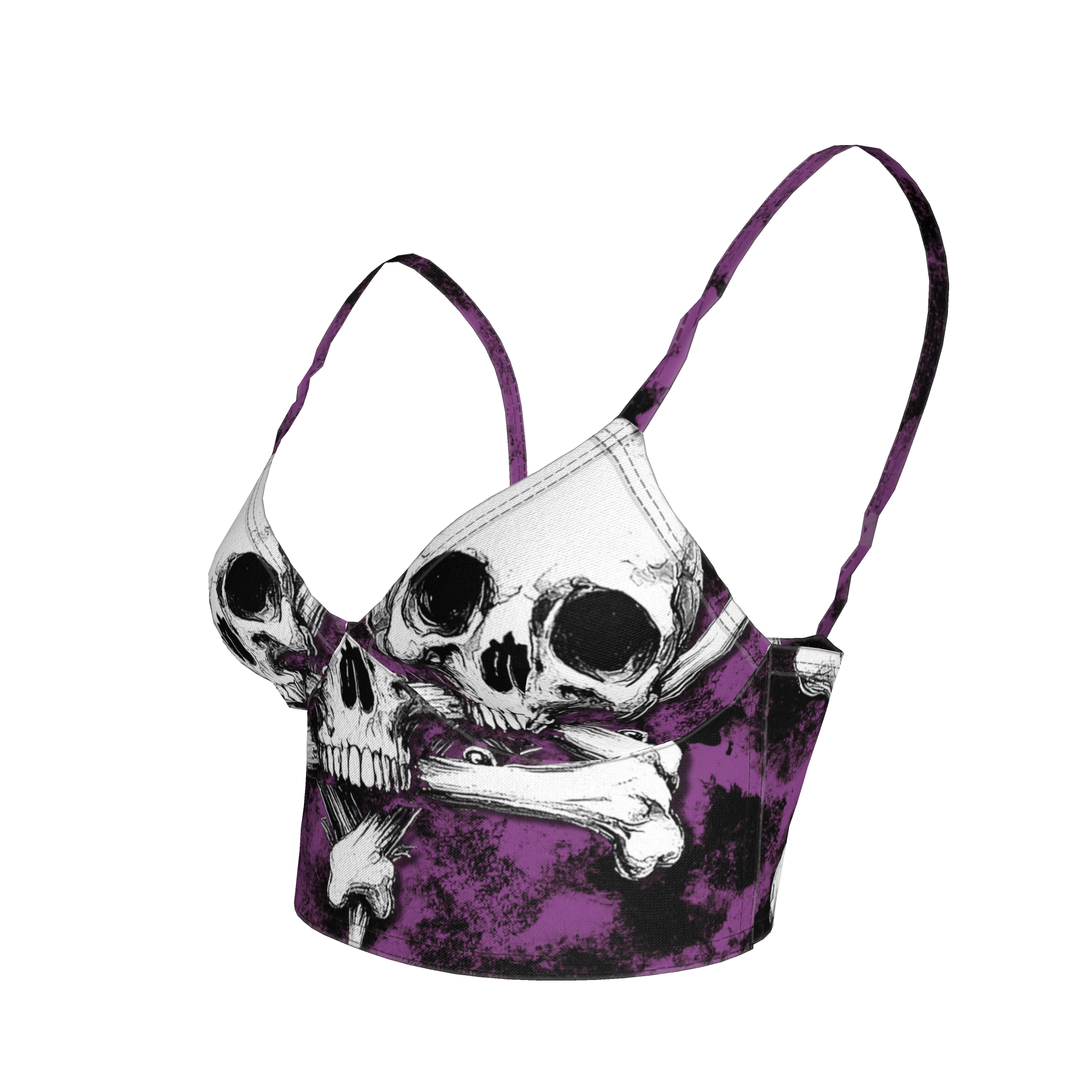 Purple Skeletitty Bralette - Angel's House of Design Co.