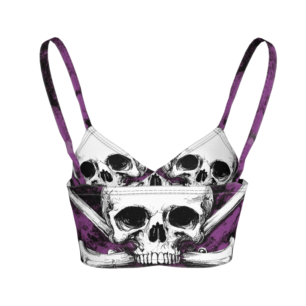 Purple Skeletitty Bralette - Angel's House of Design Co.