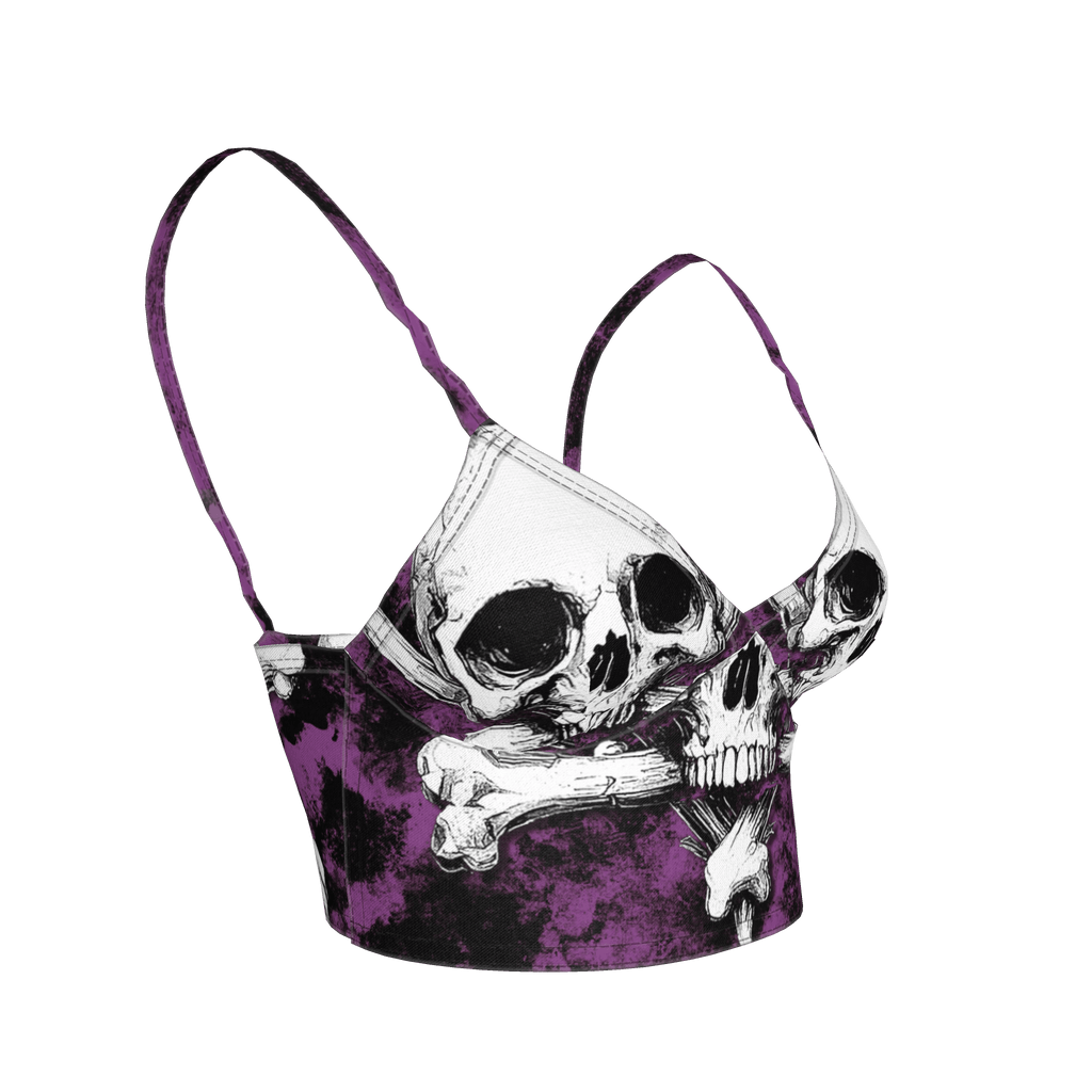 Purple Skeletitty Bralette - Angel's House of Design Co.