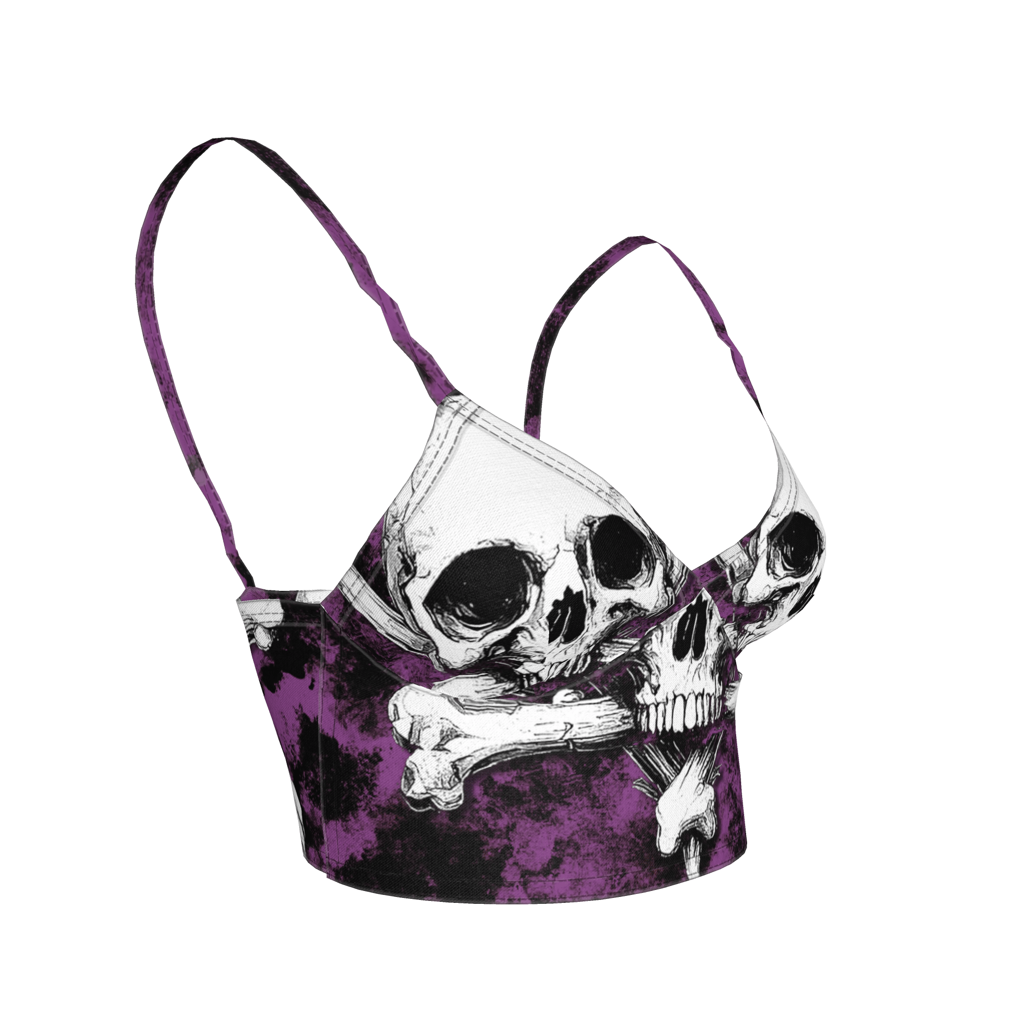Purple Skeletitty Bralette - Angel's House of Design Co.