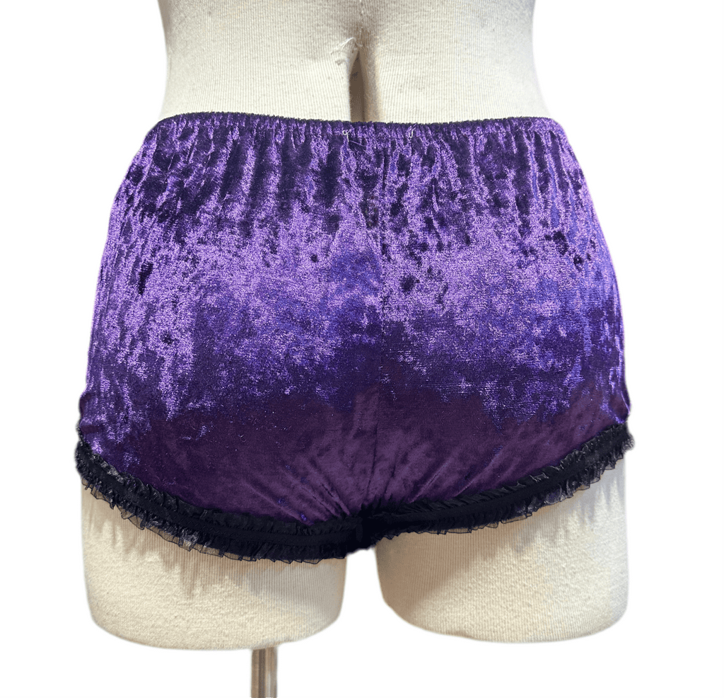 Purple Velvet Shorties - Angel's House of Design Co.