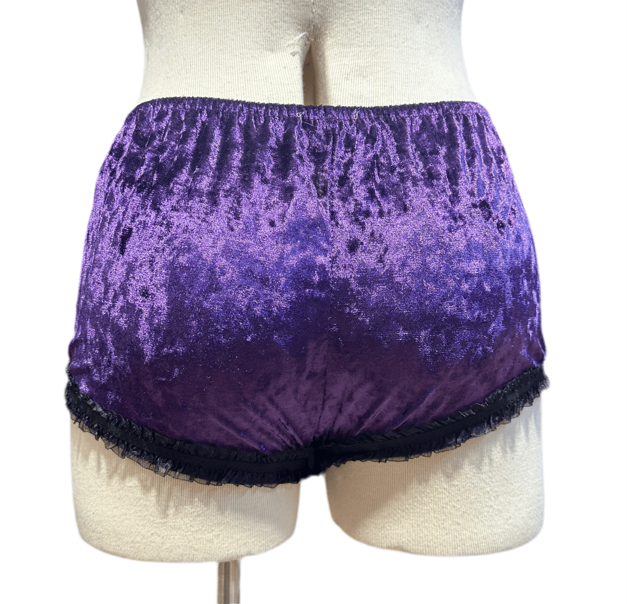 Purple Velvet Shorties - Angel's House of Design Co.
